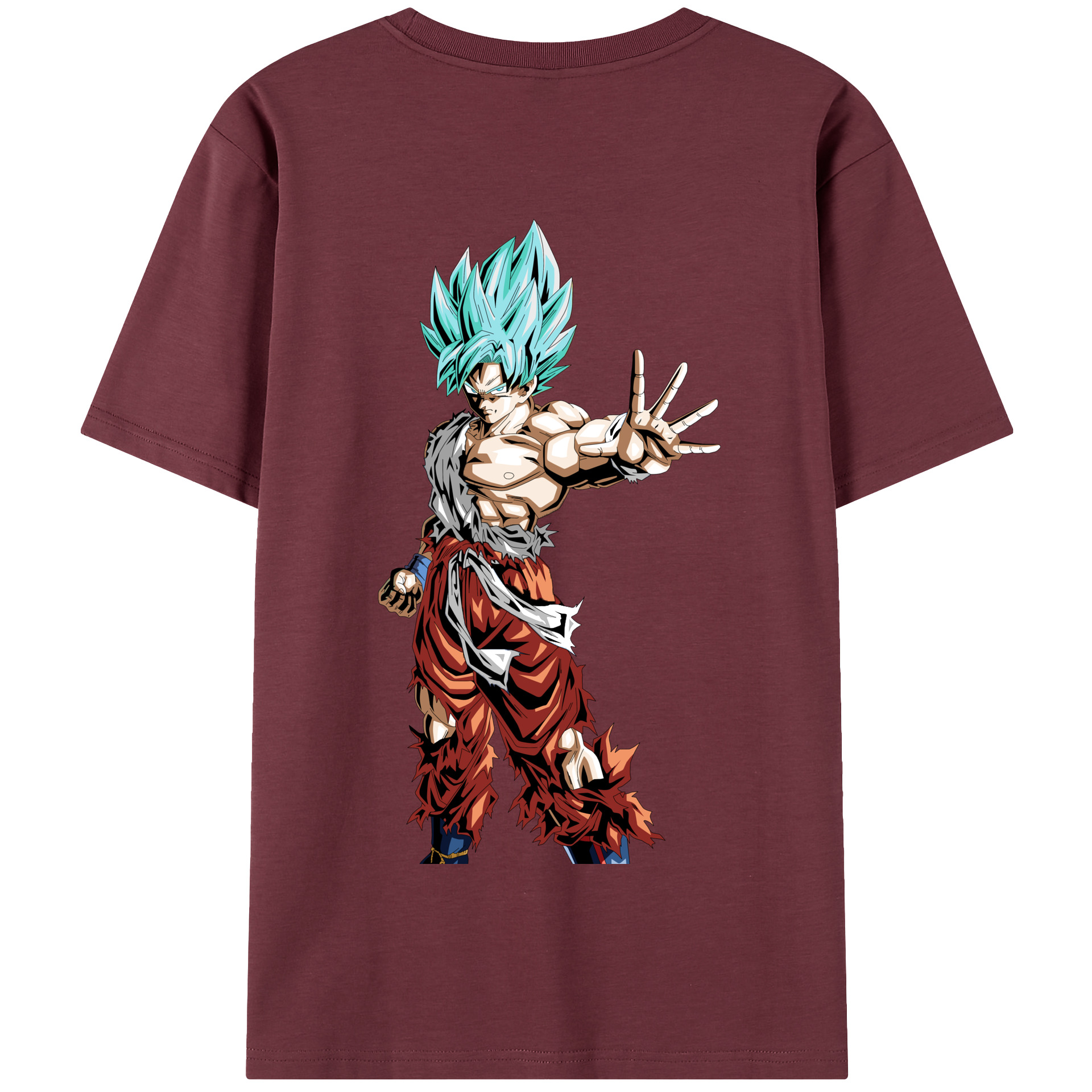 （画像用） ドラゴンボール 孫悟空（そん ごくう）Son Goku カカロット DRAGON BALL Kakarotto 綿100％半袖Tシャツ（背面プリント）